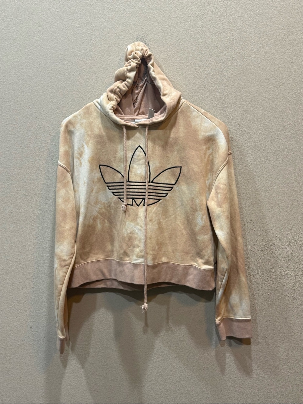 adidas Originals womens All Over Print Crop Hoodie size small